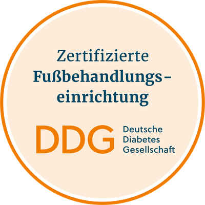 Zertifizierte Fußbehandlungseinrichtung der Deutschen Diabetes Gesellschaft (DDG) Zertifizierte Fußbehandlungseinrichtung der Deutschen Diabetes Gesellschaft (DDG)